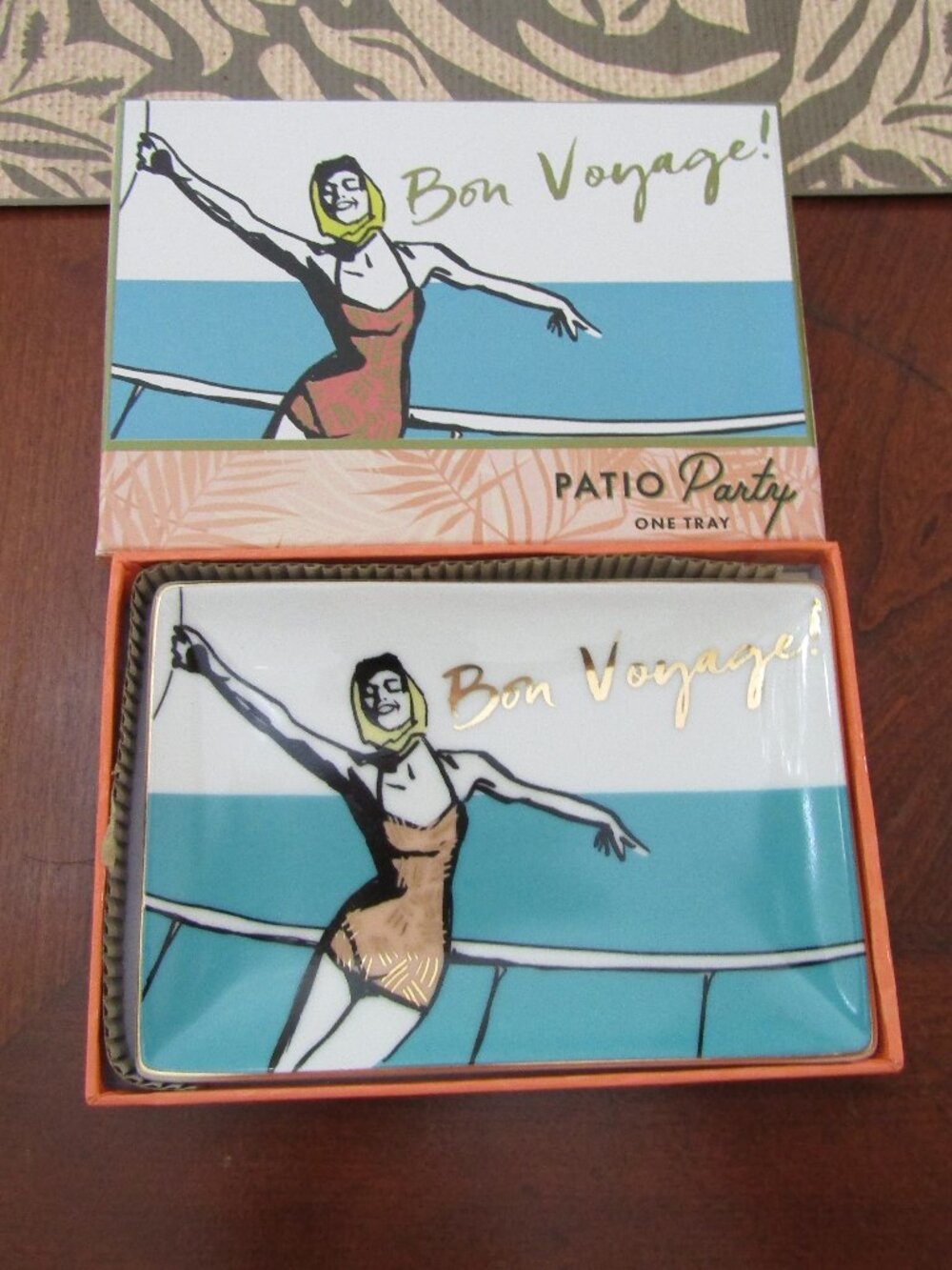 Bon Vogage Patio Party Plate 6X4